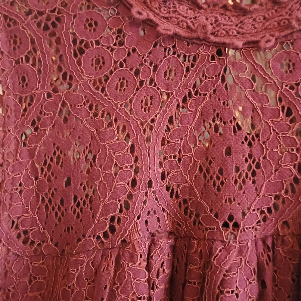Altar'd State Medium Lace Sleeveless Blouse Top Lined Boho Fairy Whimsigoth - Picture 5 of 14